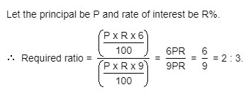 the ratio of simple interest