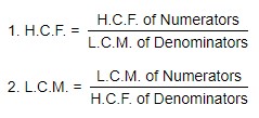 H.C.F. and L.C.M. of Fractions