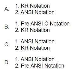 What is the notation for following functions